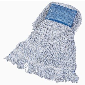 Set of 4 Amazon Basics Mop Head Refills – Loop-End, Medium, 5” Band